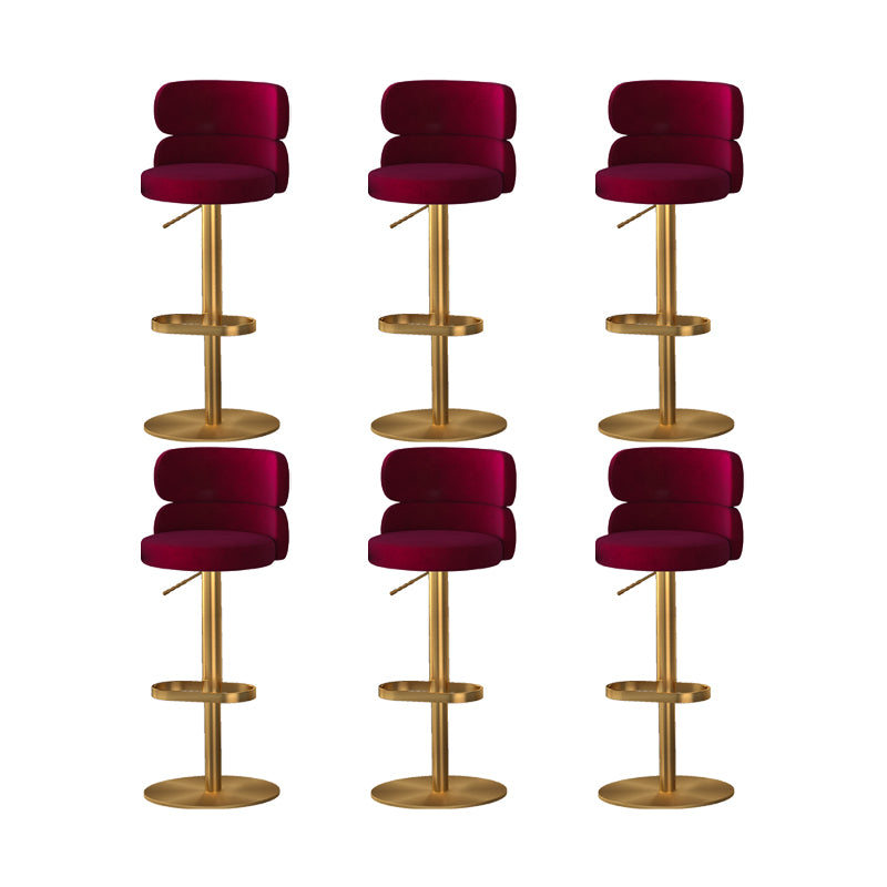 Gold Legs Glam Bar Stools Living Room Upholstered Counter Chair