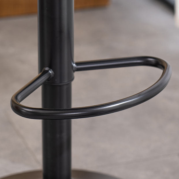 Contemporary Style Metal Bar Stool Footrest Counter Stool for Living Room
