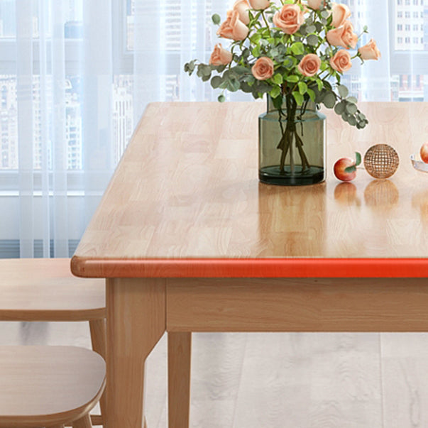 Modern Solid Wood Furniture 1/2/3/5/7 Pcs Standard Height Dining Room Table Set