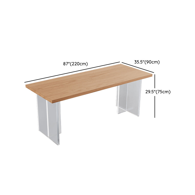 Modern Solid Wood Dinette Set 1/5 Pcs Standard Height Dining Room Table Set