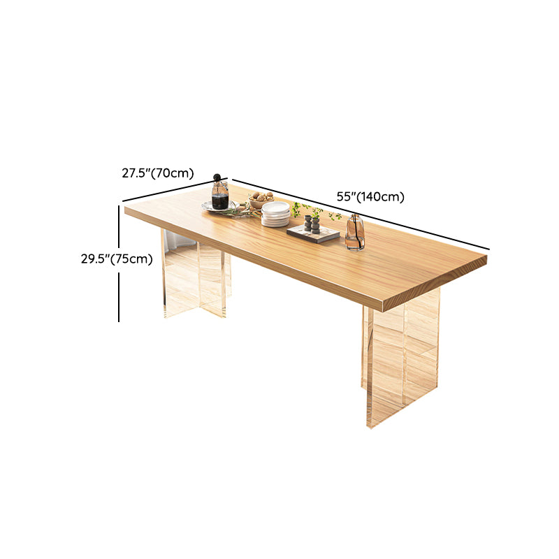 Modern Solid Wood Furniture 1/5/7 Pcs Standard Height Dining Room Table Set for Home Use