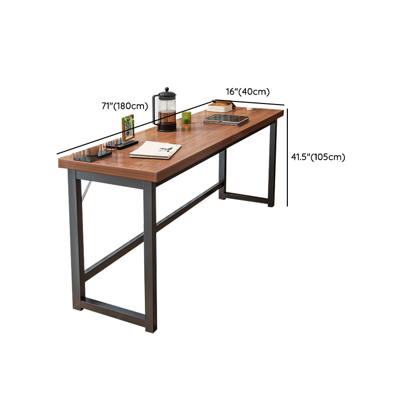 Modern Style Bistro Bar Table Rectangle Wooden Trestle Bar Table