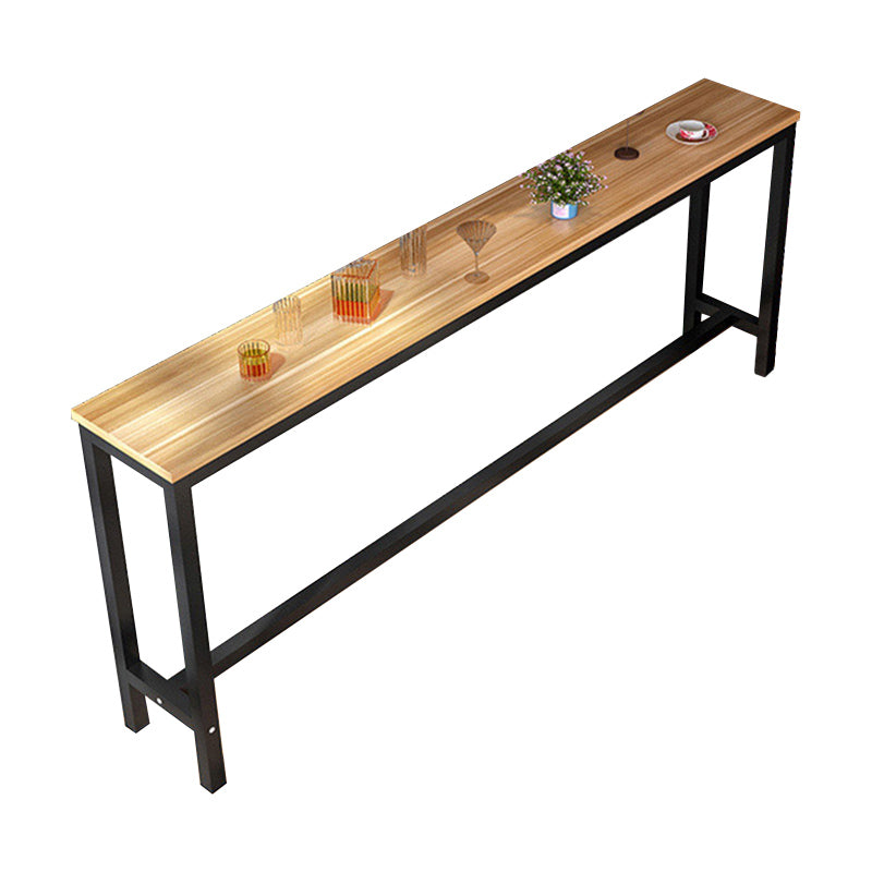 Industrial Trestle Bar Stool Table Metal and Wood Bar Wine Table