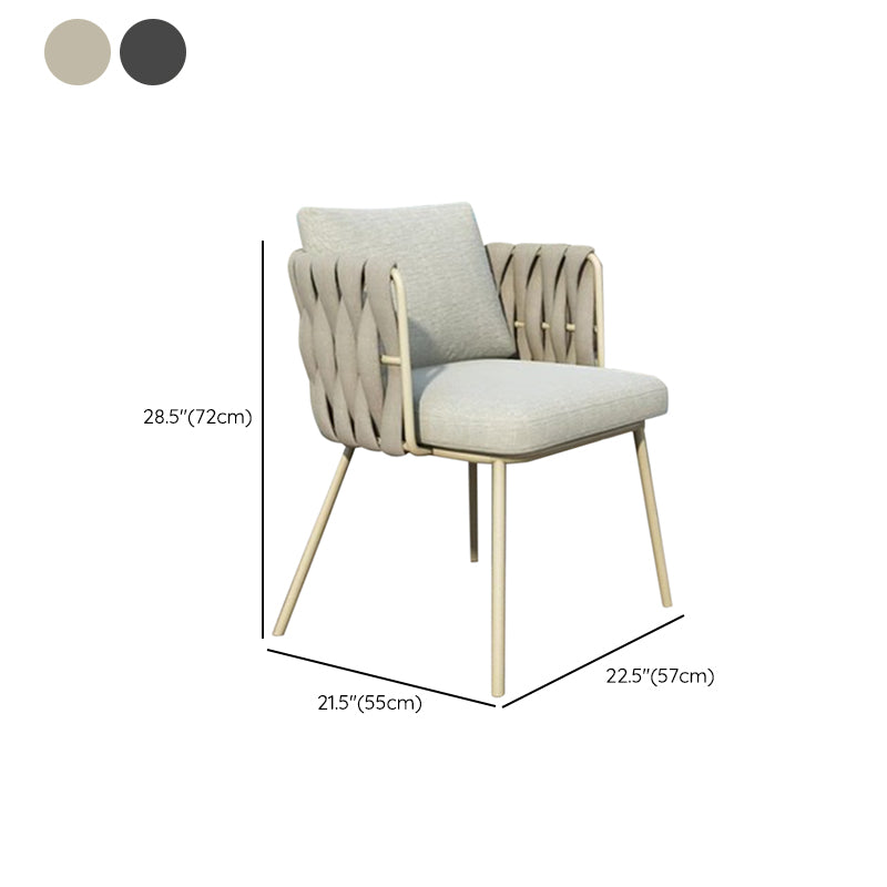 Stone and Metal Patio Dining Sets Boho 1/7 Pieces Dining Table Set