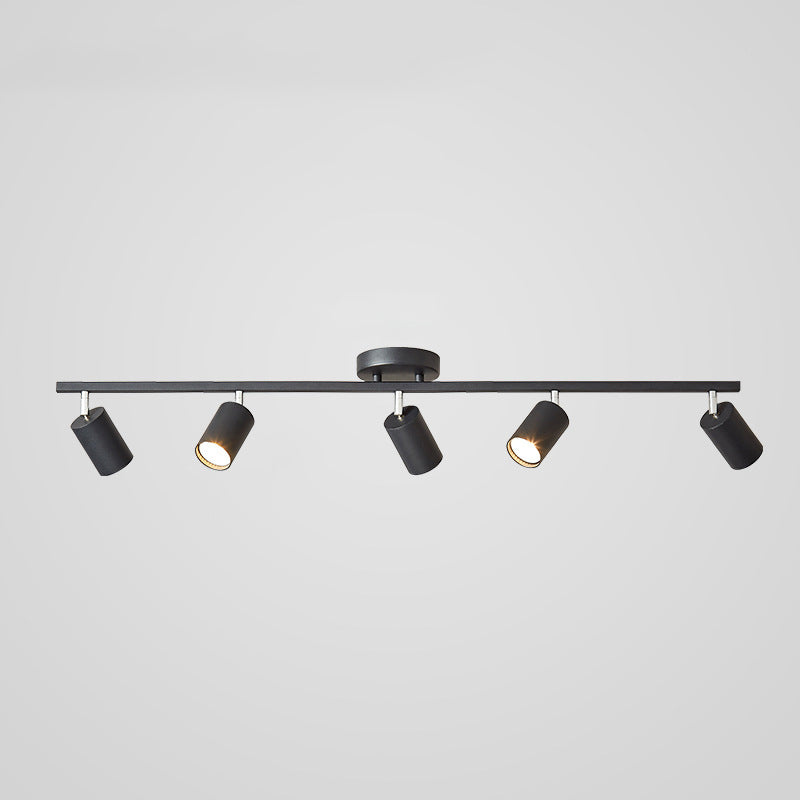 Contemporary Ceiling Light Multi - Light Ceiling Semi Flush in Black / White