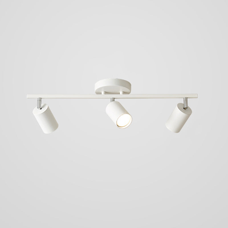 Contemporary Ceiling Light Multi - Light Ceiling Semi Flush in Black / White