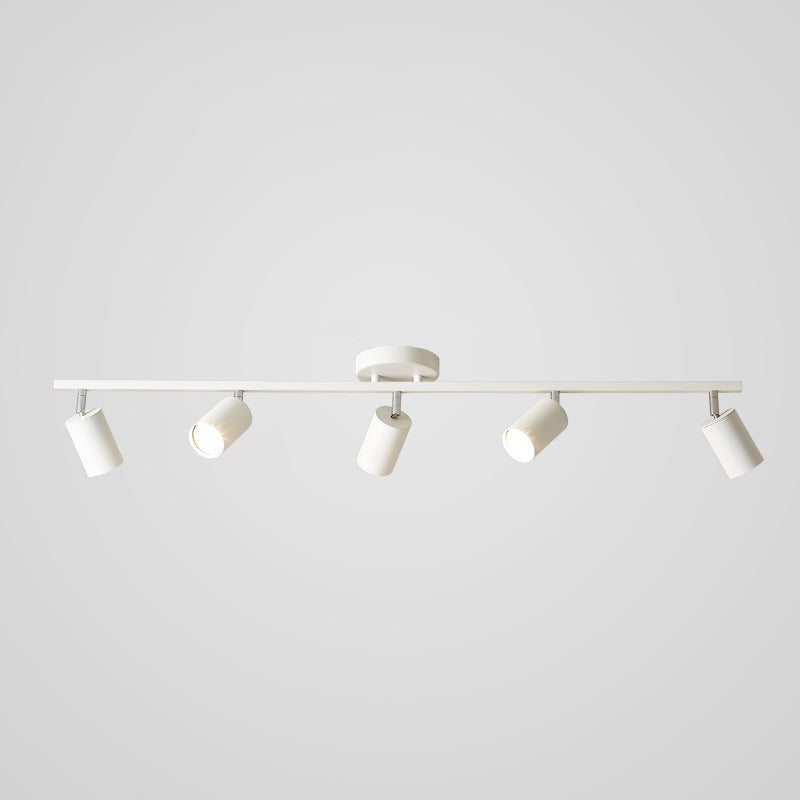 Contemporary Ceiling Light Multi - Light Ceiling Semi Flush in Black / White