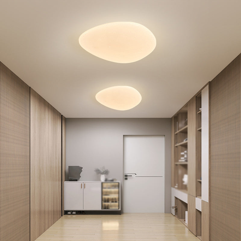 Single Modernism White Flush Mount Lighting Unique LED Ceiling Light for Bedroom