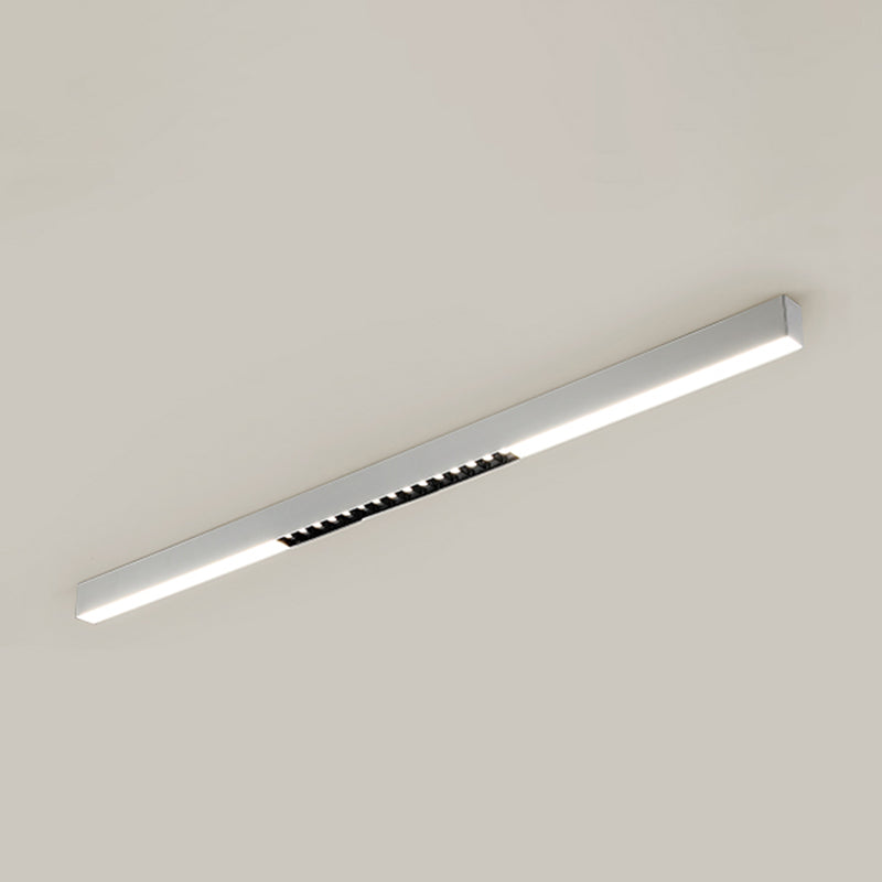 Modern Metal LED Flush Mount Linear Shape Ceiling Light with Acrylic Shade for Passage