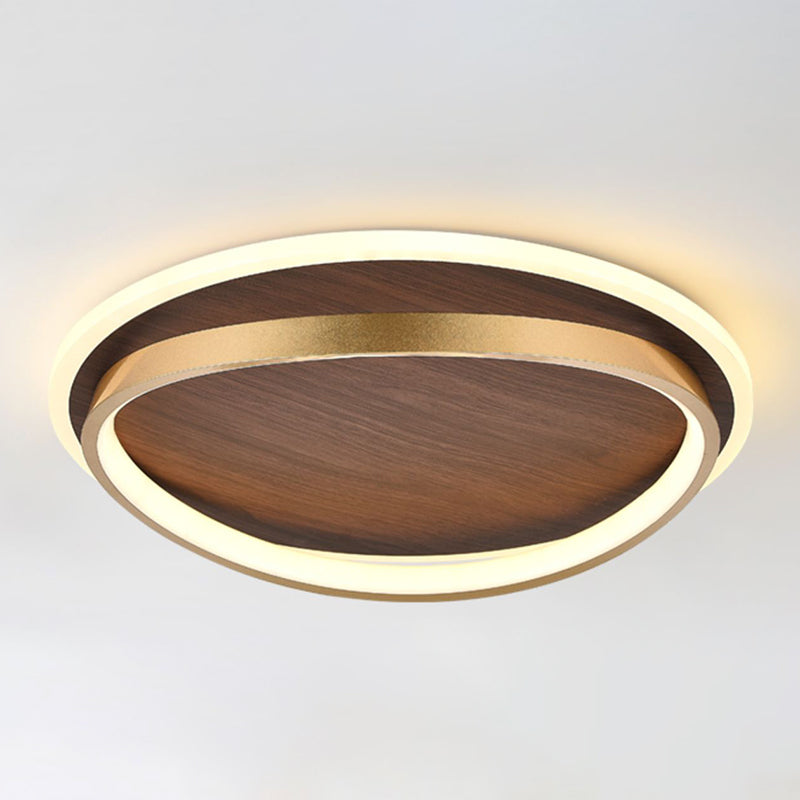 LED Modern Metal Flush Mount Oval Shape Ceiling Light with Acrylic Shade for Passage