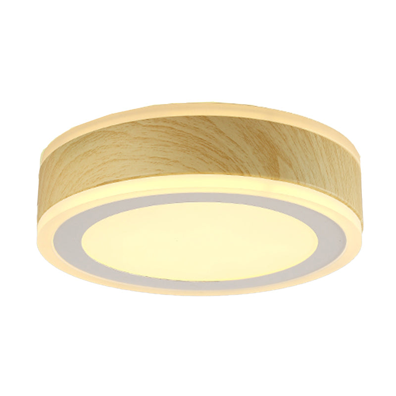 Modern Metal Flush Mount Circle Shape Ceiling Light with Acrylic Shade for Passage