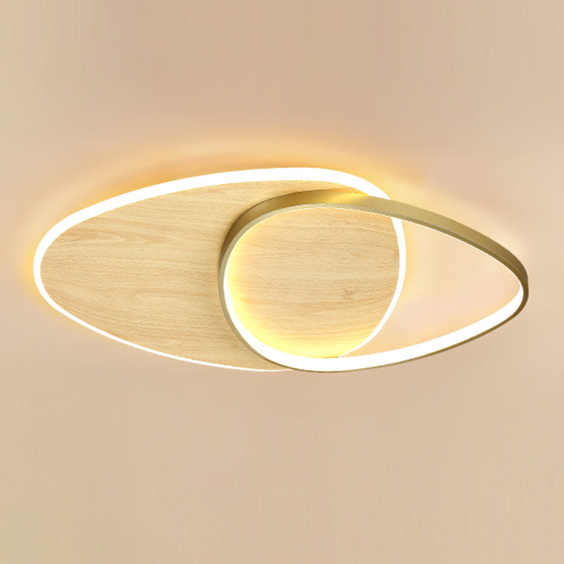 Modern Metal Flush Mount Geometric Shape Ceiling Light with Acrylic Shade for Passage