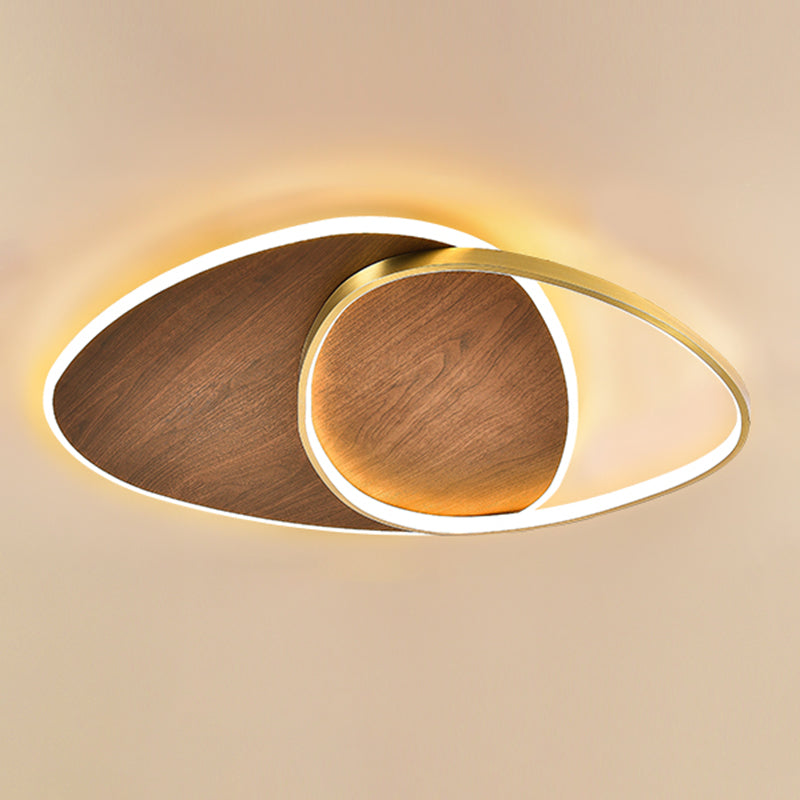 Modern Metal Flush Mount Geometric Shape Ceiling Light with Acrylic Shade for Passage