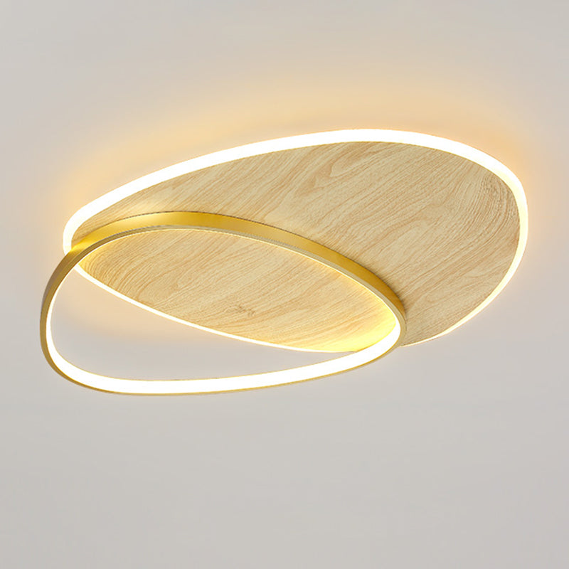 Modern Metal Flush Mount Geometric Shape Ceiling Light with Acrylic Shade for Passage