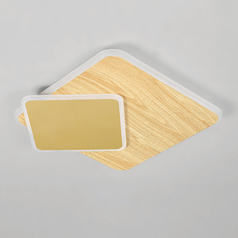 Modern Metal Flush Mount Geometric Shape Ceiling Light with Acrylic Shade for Passage