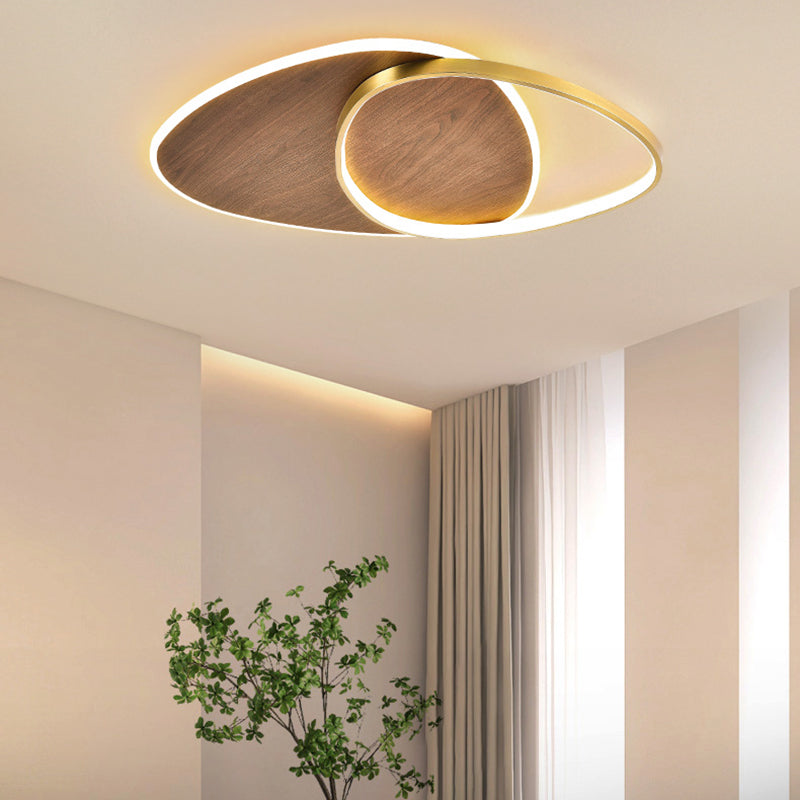 Modern Metal Flush Mount Geometric Shape Ceiling Light with Acrylic Shade for Passage