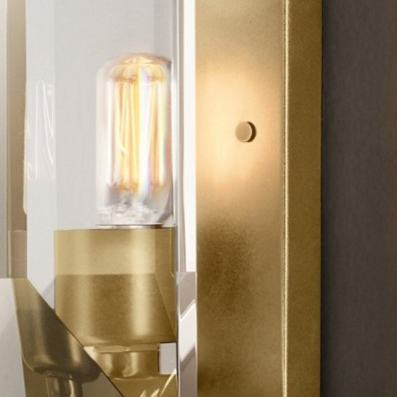 Crystal Bath Sconce 1 / 3 - Light Bathroom Vanity Lighting with Clear Shade