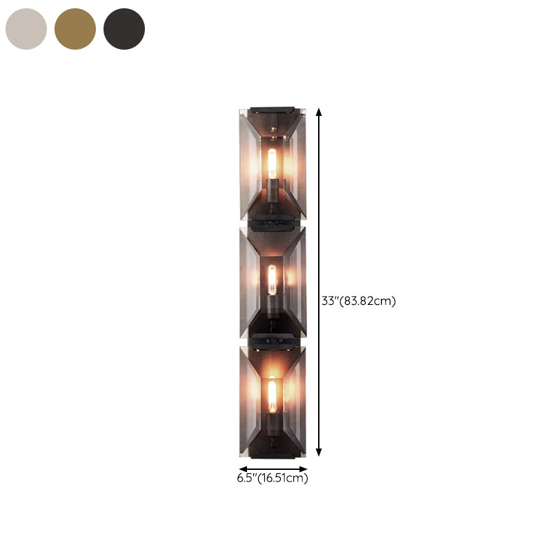 Crystal Bath Sconce 1 / 3 - Light Bathroom Vanity Lighting with Clear Shade