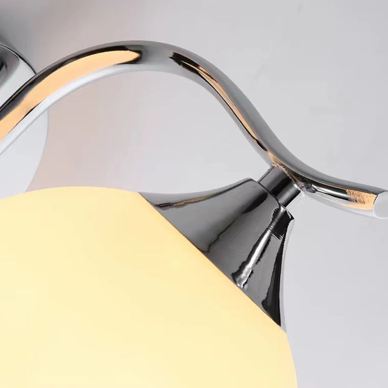 Modern Vanity Lighting Glass Shade Wall Light Fixture for Bathroom