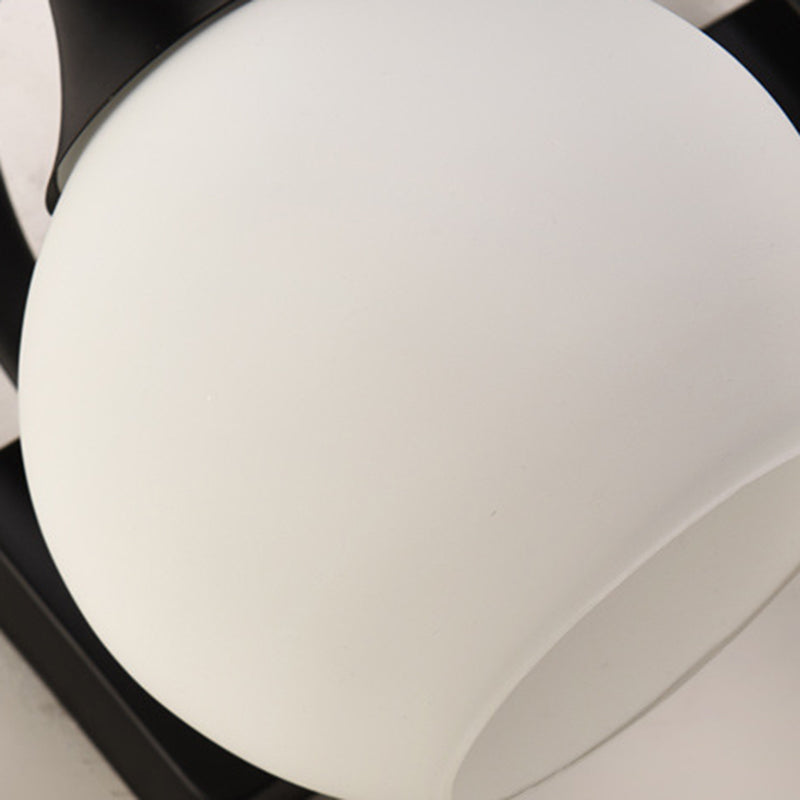 Modern Vanity Lighting Glass Shade Wall Light Fixture for Bathroom