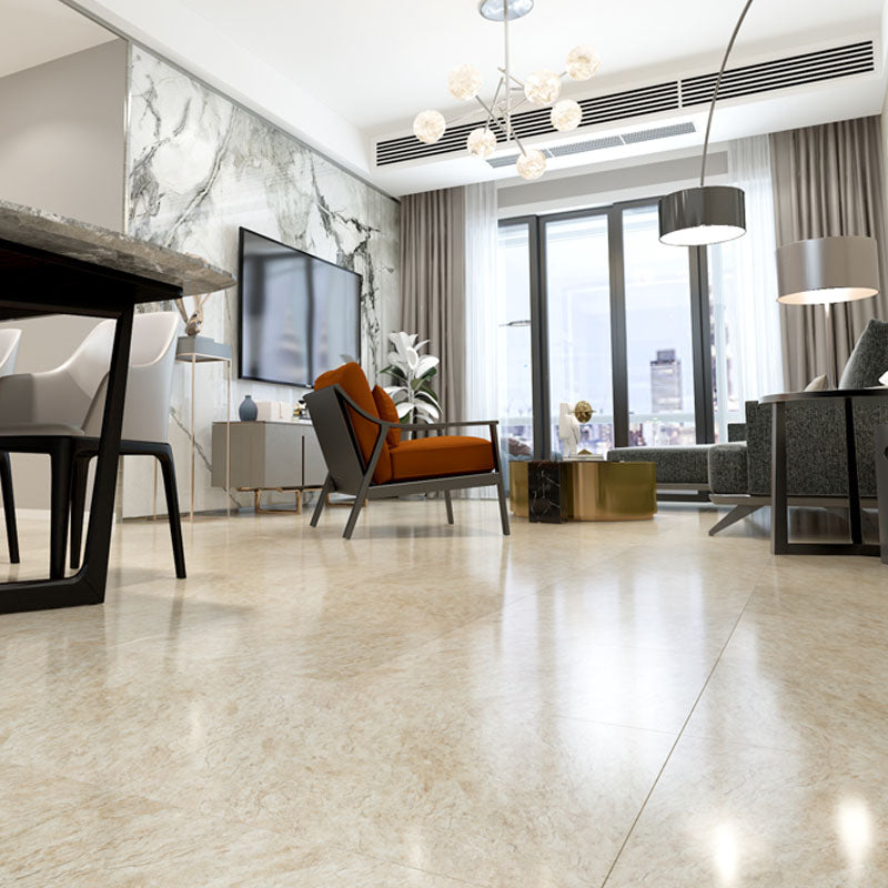 Peel and Stick Flooring Vinyl Square Marble Print Indoor Flooring Vinyl