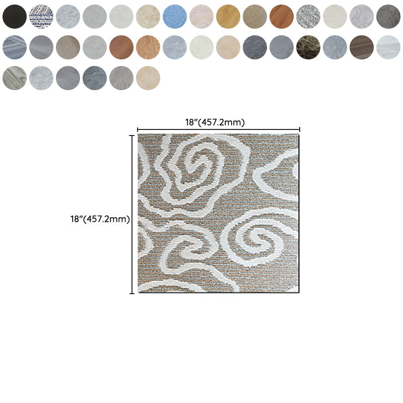 Peel and Stick Flooring Vinyl Square Marble Print Indoor Flooring Vinyl