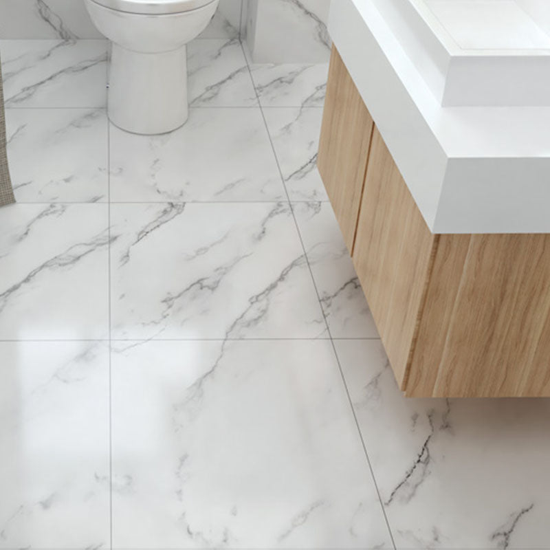Peel & Stick Vinyl Flooring Smooth Marble Look Vinyl Flooring with Waterproof