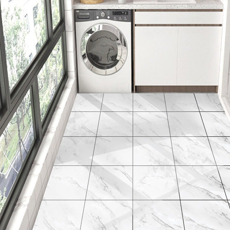 Peel & Stick Vinyl Flooring Smooth Vinyl Flooring with Marble Look