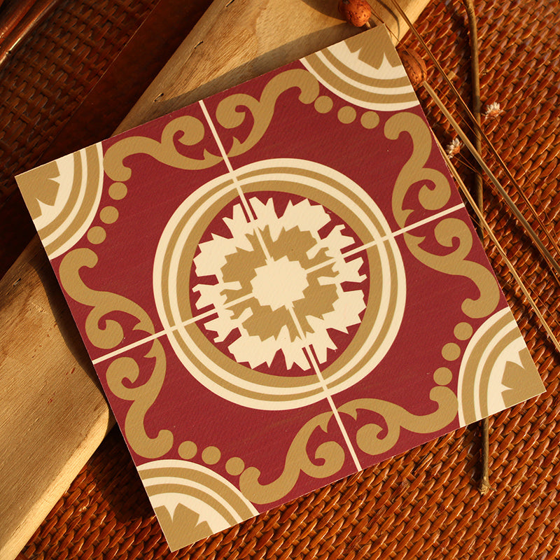 Peel & Stick Vinyl Flooring Multi-Tonal Style Vinyl Flooring with Low Gloss