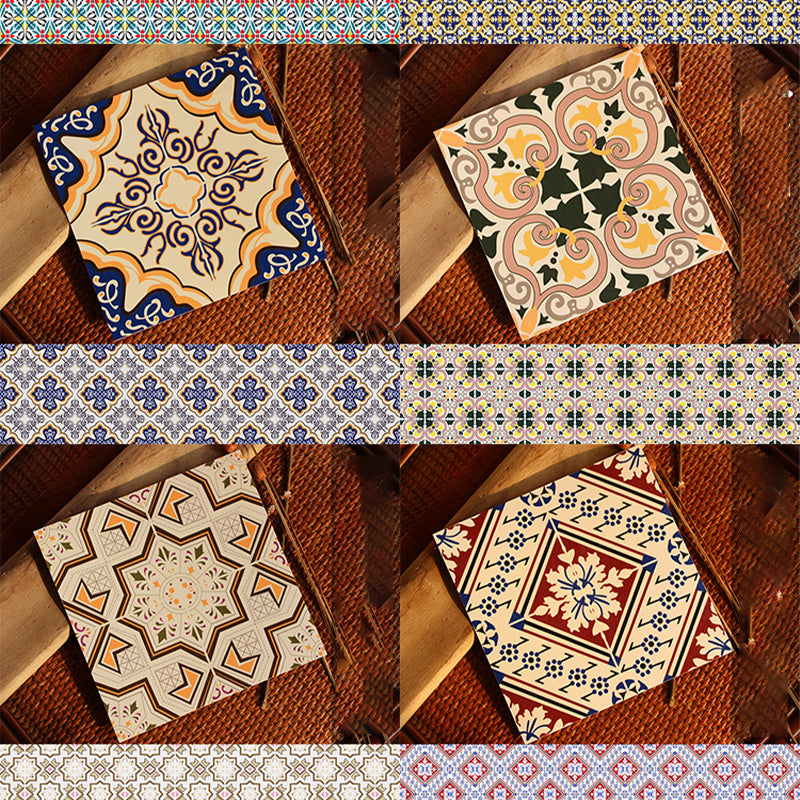 Peel & Stick Vinyl Flooring Multi-Tonal Style Vinyl Flooring with Low Gloss