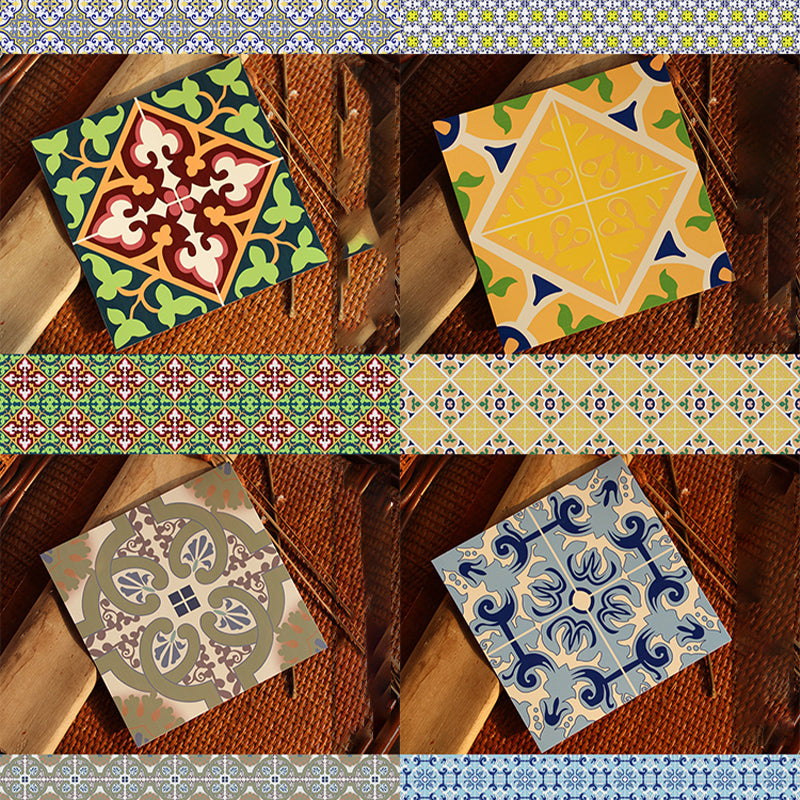 Peel & Stick Vinyl Flooring Multi-Tonal Style Vinyl Flooring with Low Gloss