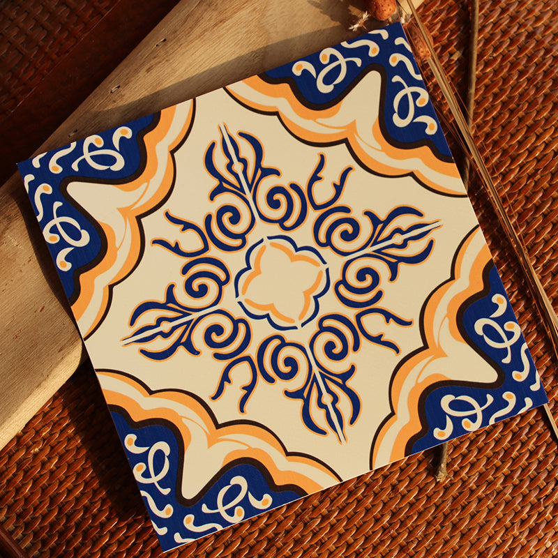 Peel & Stick Vinyl Flooring Multi-Tonal Style Vinyl Flooring with Low Gloss