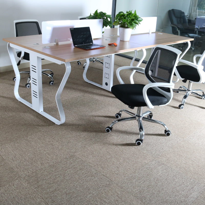 Indoor Carpet Tiles Square Pattern Multi Level Loop Peel and Stick Carpet Tiles