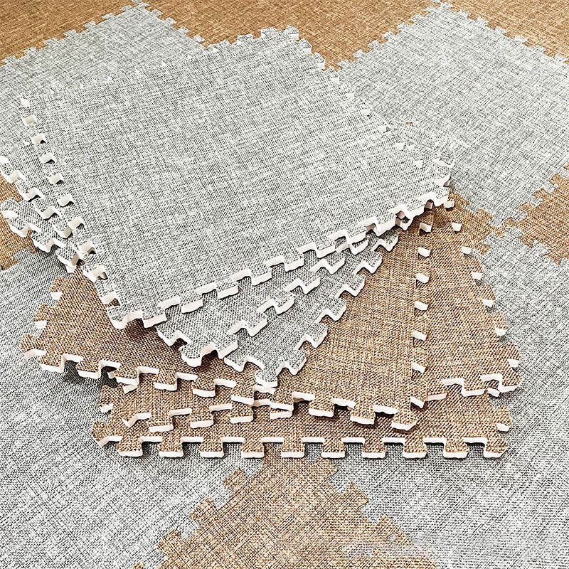 Interlocking Carpet Tiles Foam Solid Color Indoor Carpet Tiles
