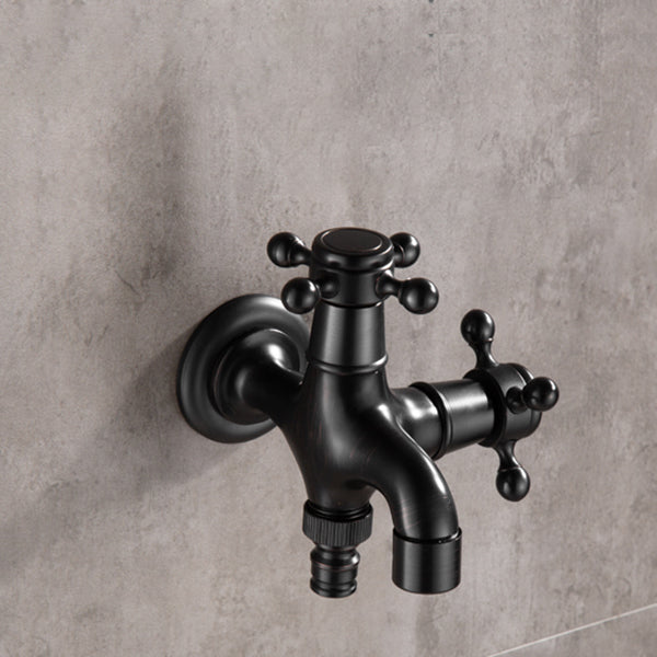 Widespread Bathroom Sink Faucet Wall Mounted Cross Handle Faucet