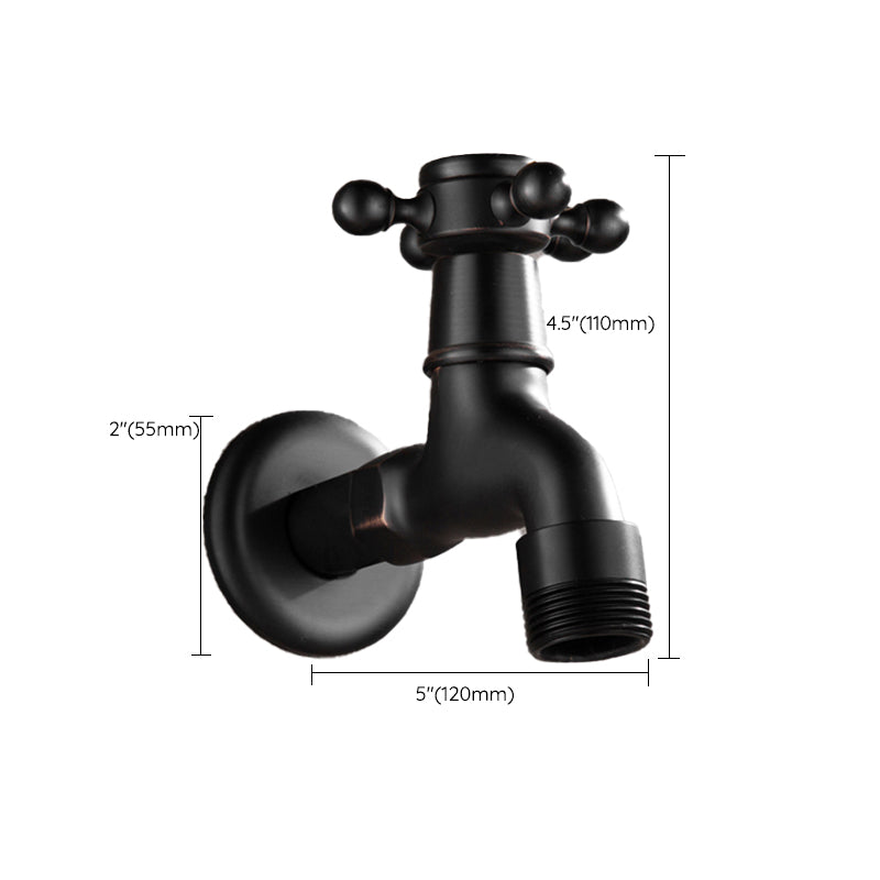 Widespread Bathroom Sink Faucet Wall Mounted Cross Handle Faucet