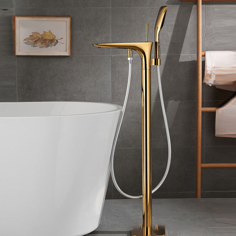 Modern Free-standing Faucet Bathtub Handheld Shower Head Faucet
