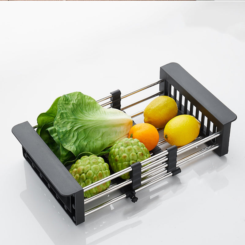 Black Kitchen Sink Ceramic Pull-out Faucet Anti-spill Rod Handle Sink