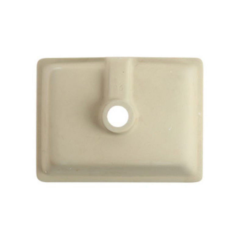 Rectangular Bathroom Sink in White with Overflow Porcelain Undermount Sink