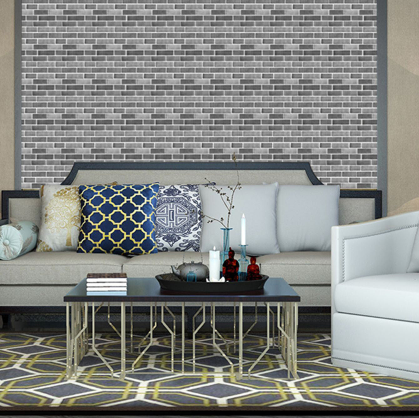 3D Wall Paneling PVC Waterproof Wall Paneling for Living Room