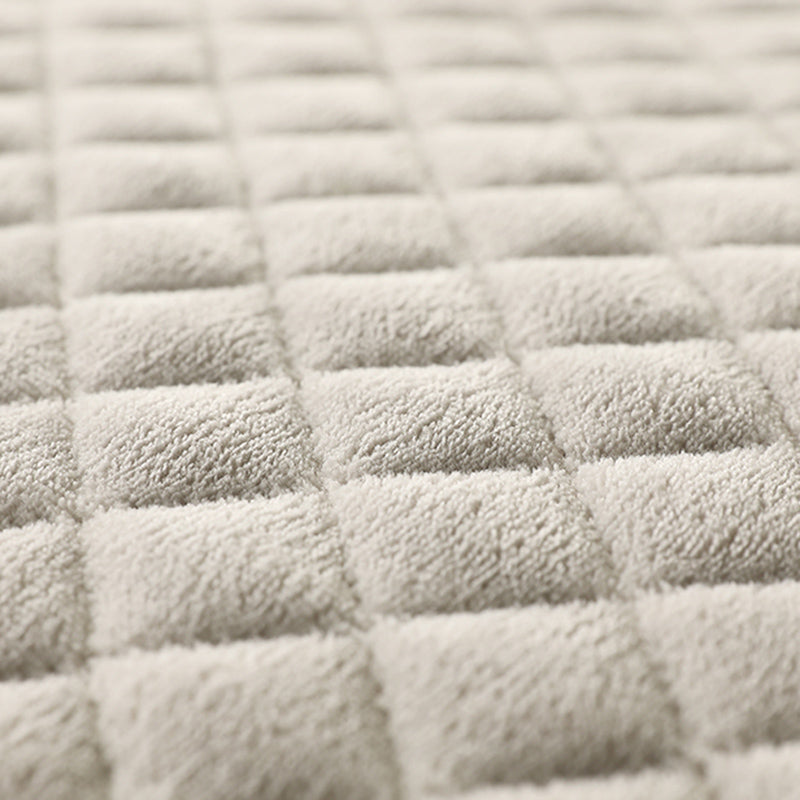 Flannel Solid Bed Sheet Set Modern Elegant Fitted Sheet for Bedroom