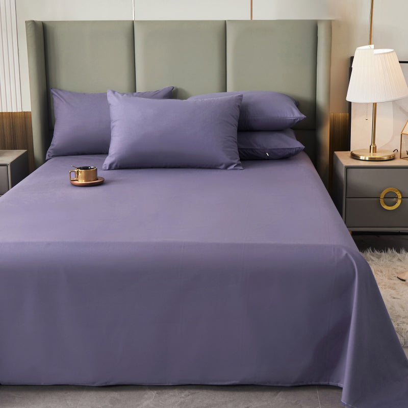 Cotton Bed Sheet Set Modern Elegant Fitted Sheet for Bedroom