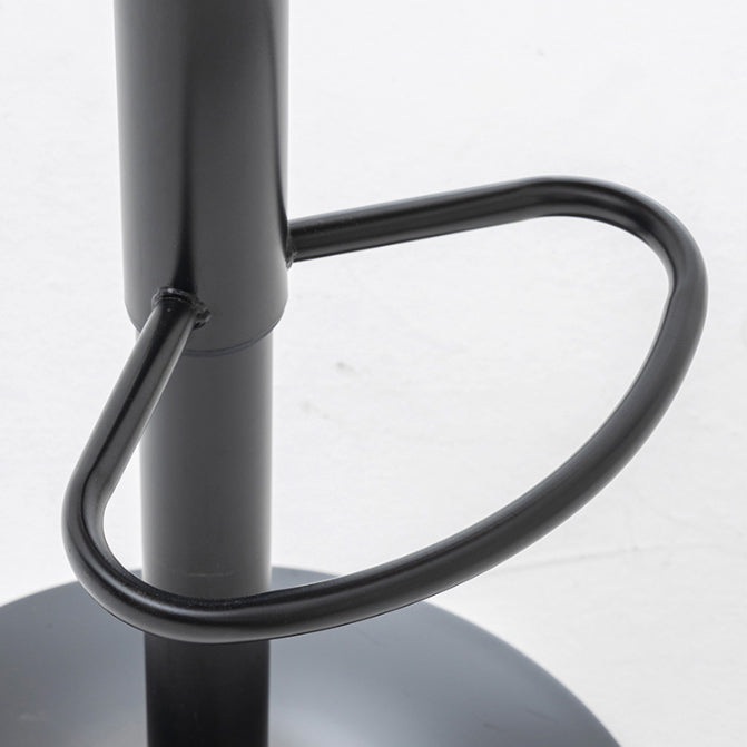 Swivel Adjustable Height Bar Stool Industrial Metal Patio Bar Stool with Cushion