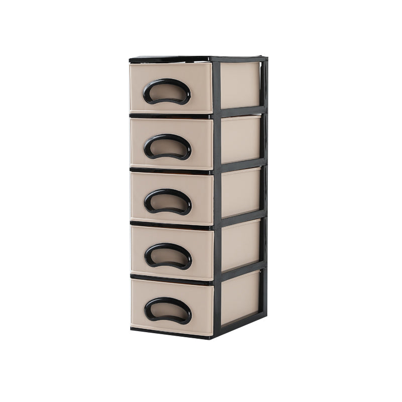 Vertical Filing Cabinet Plastic Drawers File Cabinet for Home and Office