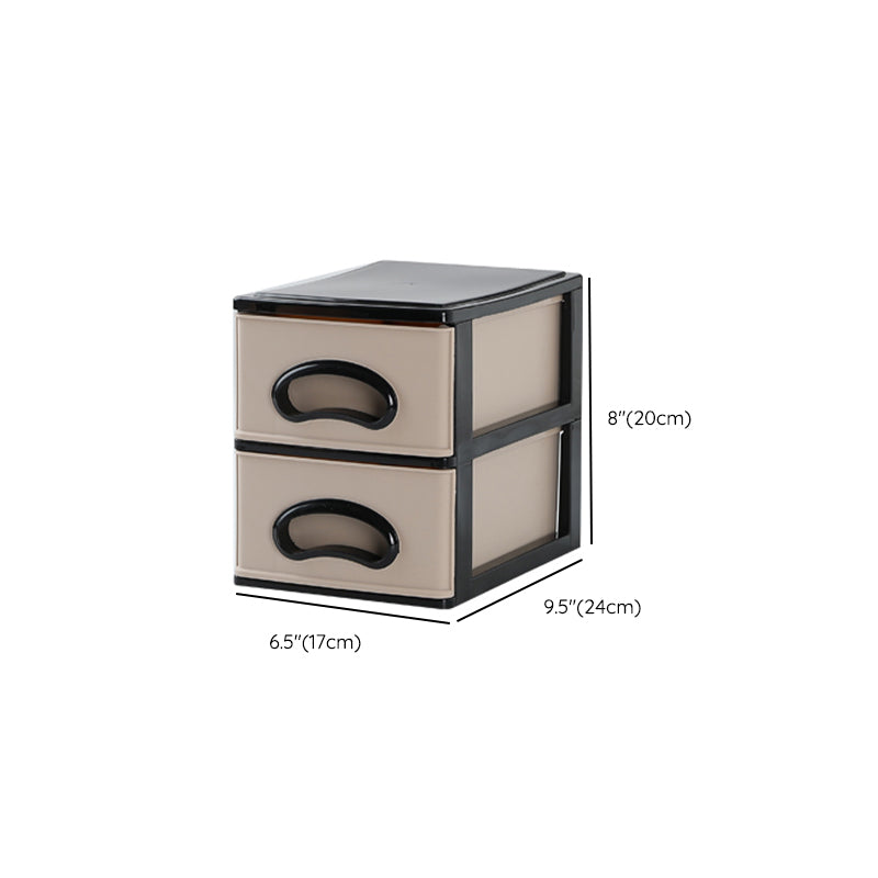 Vertical Filing Cabinet Plastic Drawers File Cabinet for Home and Office