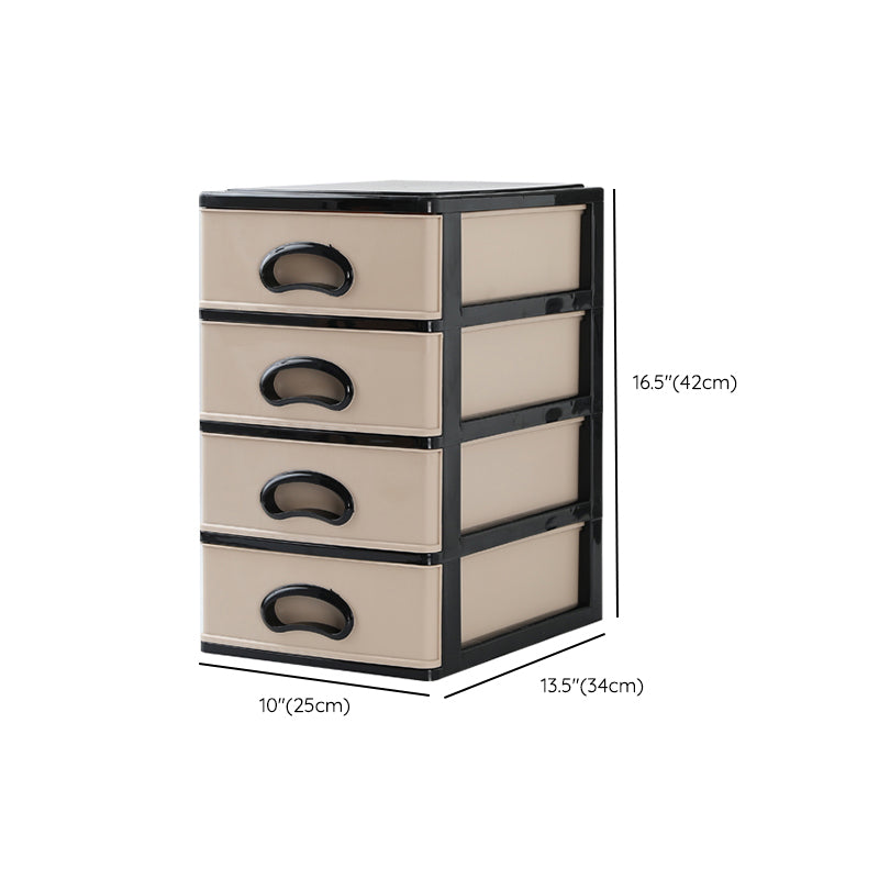 Vertical Filing Cabinet Plastic Drawers File Cabinet for Home and Office