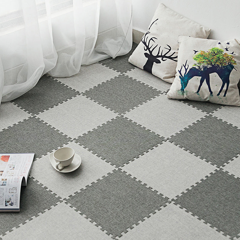 Modern Floor Tile Foam Interlocking Stain Resistant Indoor Floor Carpet Tile
