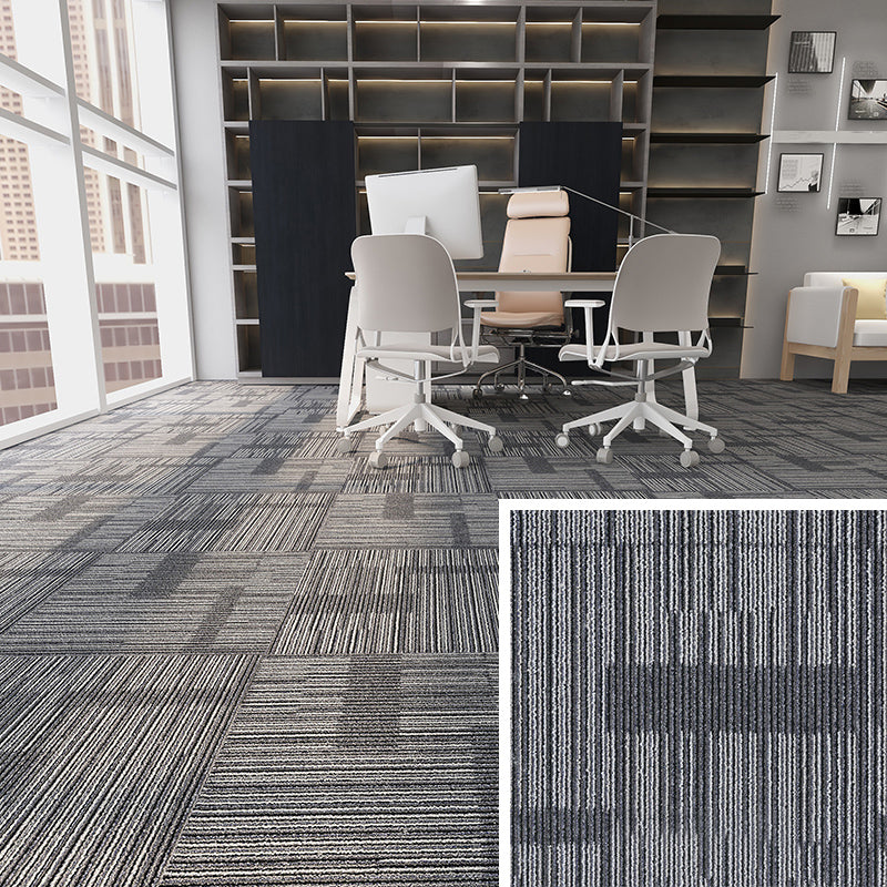 Modern Carpet Floor Tile Self Adhesive Level Loop Fade Resistant Carpet Tile