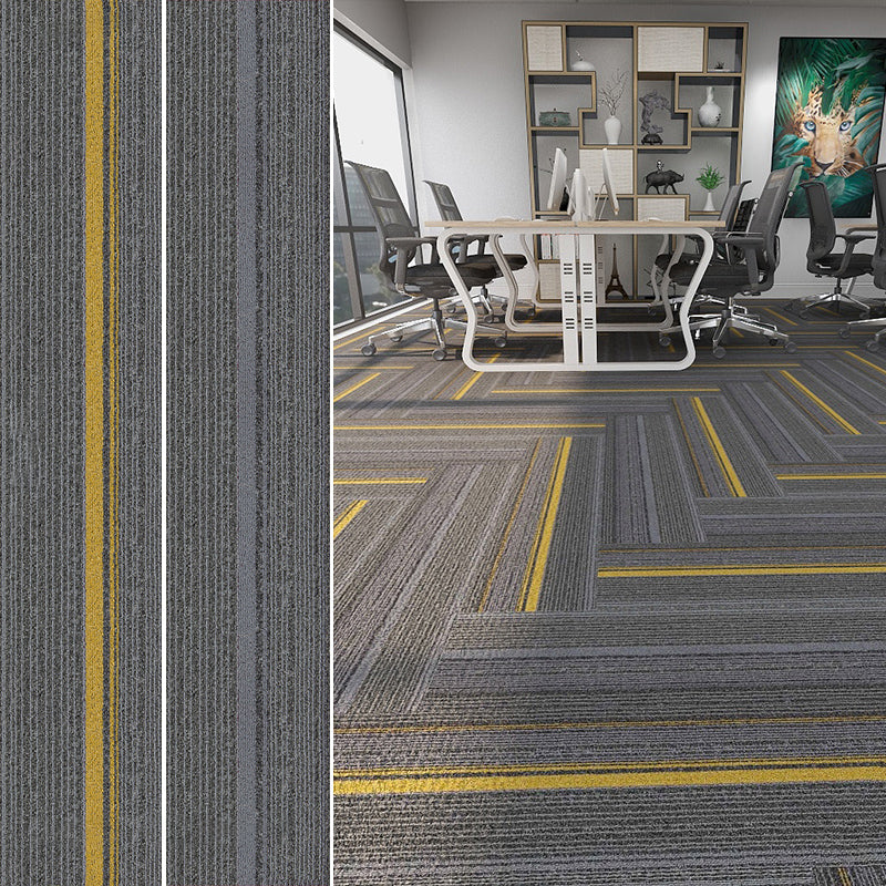 Modern Carpet Floor Tile Self Adhesive Level Loop Fade Resistant Carpet Tile