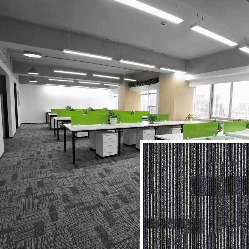 Modern Carpet Floor Tile Self Adhesive Level Loop Fade Resistant Carpet Tile